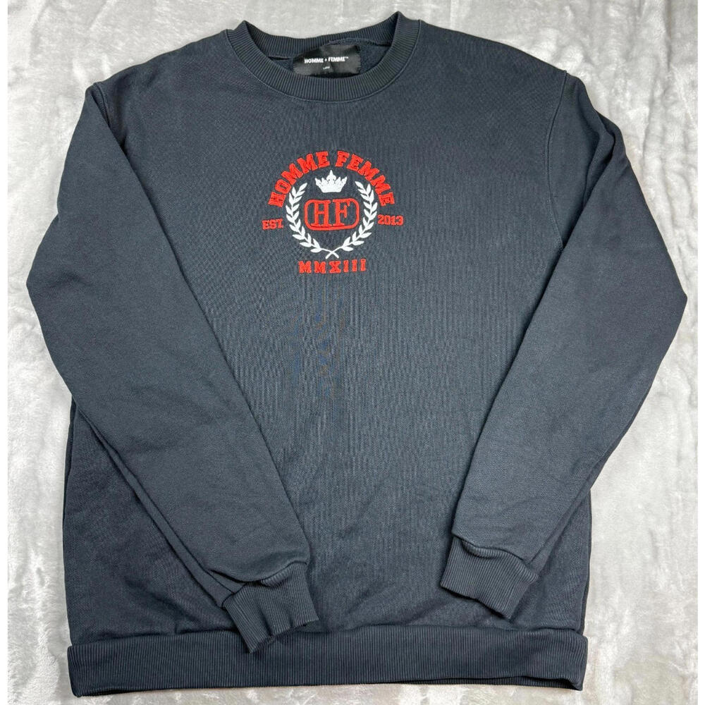 Homme Femme Large Crewneck London England Sweatshirt 100% Cotton Collegiate Prep